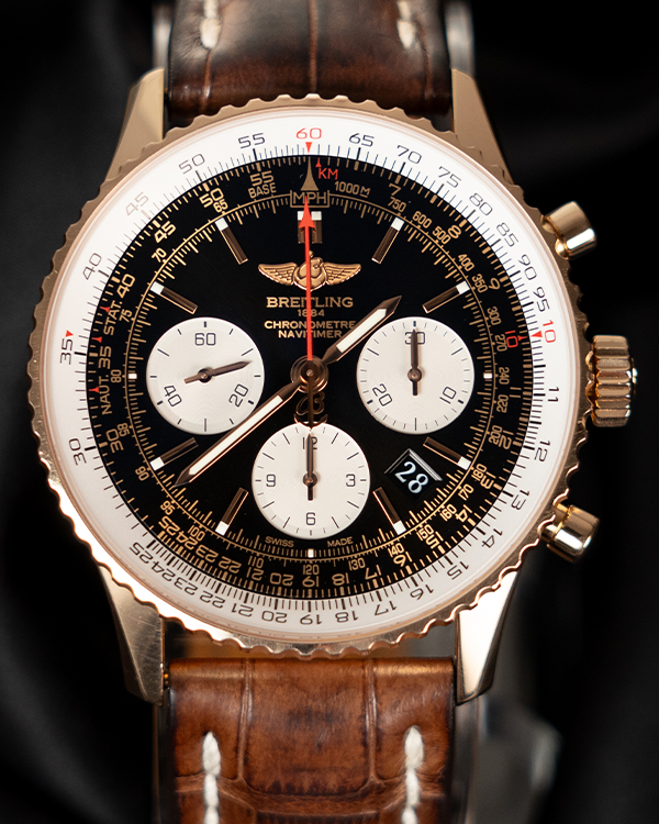 2013 Breitling Navitimer 43MM Rose Gold Black Dial (RB0120)