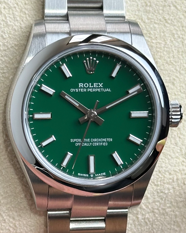 2024 Rolex Oyster Perpetual 31MM Green Dial Oyster Bracelet (277200)