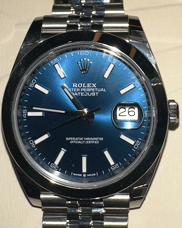 2023 Rolex Datejust 41MM Blue Dial Jubilee Bracelet (126300)