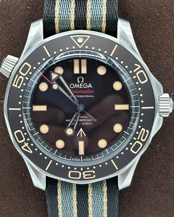 2023 Omega Seamaster Diver 300M Co-Axial Master Chronometer 007 Edition Titanium Brown Dial (210.92.42.20.01.001)