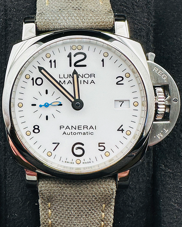 2020 Panerai Luminor Marina 1950 3 Days 42MM White Dial Textile Strap (PAM01523)