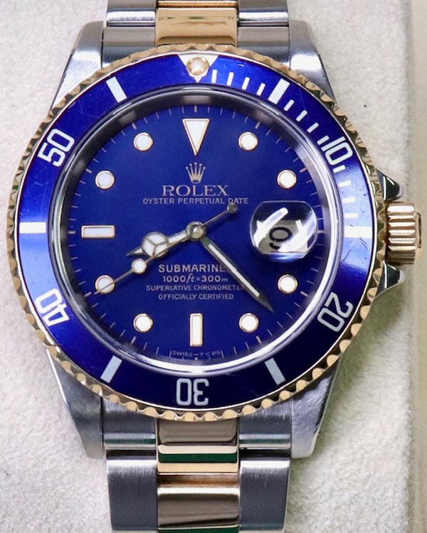 Rolex Submariner Date 40MM "Bluesy" Dial Two-Tone Bracelet (16613LB)