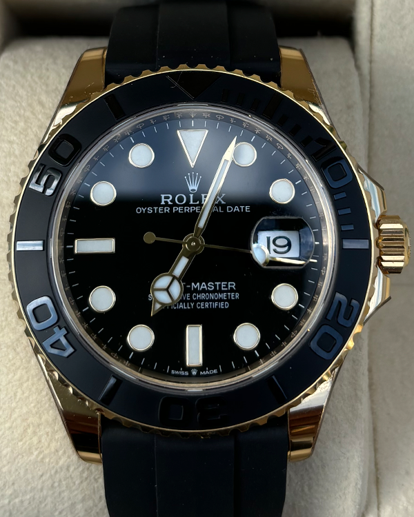 2023 Rolex Yacht-Master 42MM Black Dial Oysterflex Strap (226658)