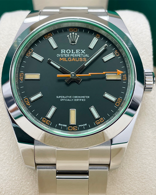 2022 Rolex Milgauss 40MM Oystersteel Black Dial (116400GV)