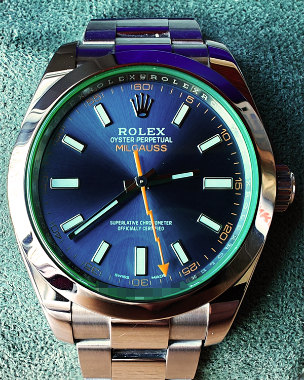 2018 Rolex Milgauss 40MM Blue Dial Oyster Bracelet (116400V)