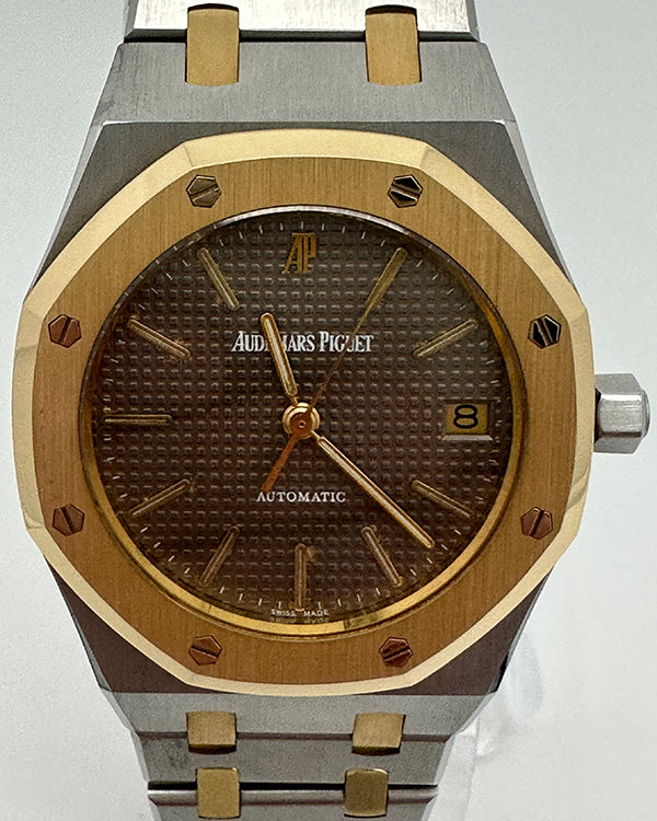 Audemars Piguet Royal Oak Two-Tone Petite Tapisserie Grey Dial (14790SA)