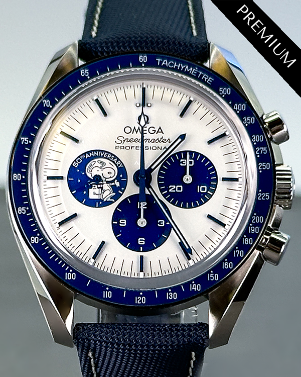 2024 Omega Speedmaster "Silver Snoopy Award" 42MM Silver Dial Textile Strap (310.32.42.50.02.001)