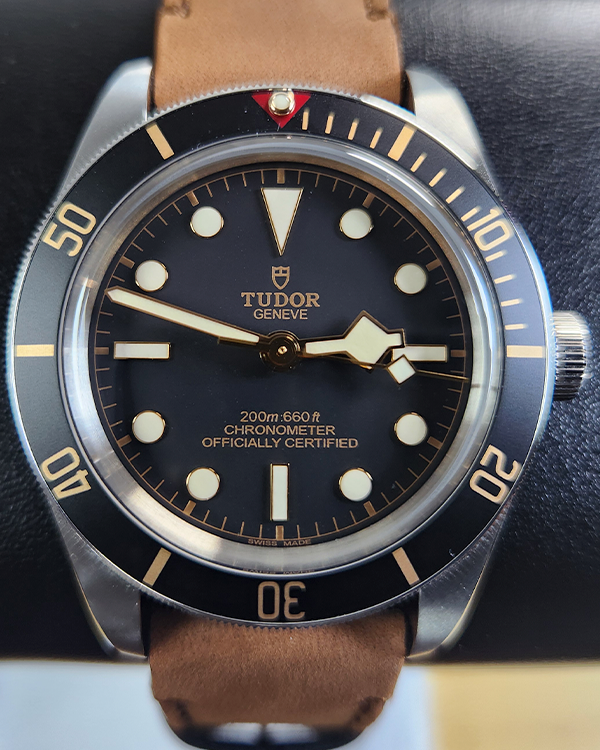 2024 Tudor Black Bay Fifty-Eight 39MM Black Dial Leather Strap (79030N)