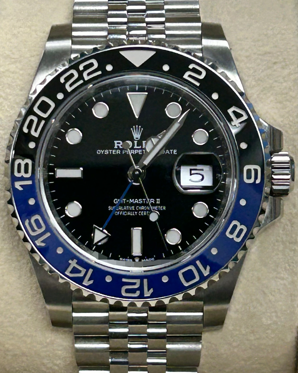 2021 Rolex GMT-Master II "Batgirl" 40MM Black Dial Jubilee Bracelet (126710BLNR)