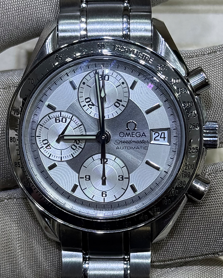 Omega Speedmaster Date 39MM Silver Dial Steel Bracelet (3513.30.00)