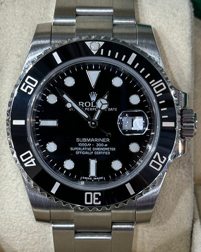 2012 Rolex Submariner Date 40MM Black Dial Oyster Bracelet (116610LN)