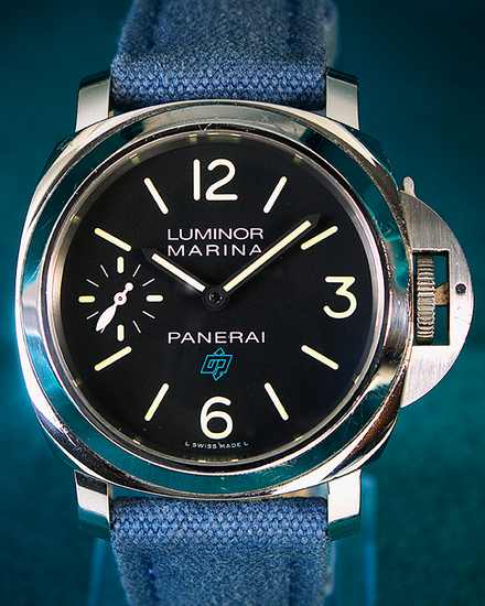 Panerai Luminor 44MM Black Dial Textile Strap (PAM00777)