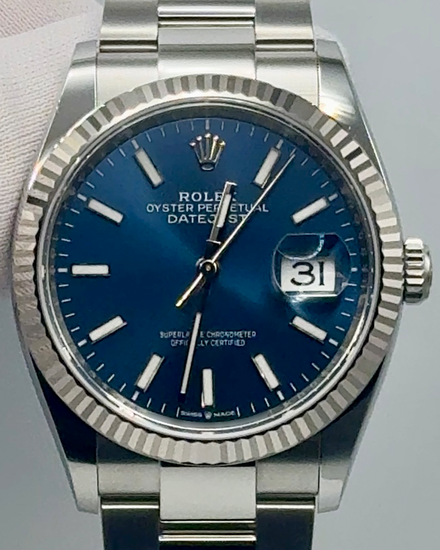 2024 Rolex Datejust 36MM Blue Dial Oyster Bracelet (126234)