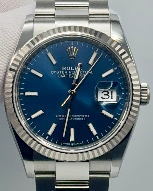 2024 Rolex Datejust 36MM Blue Dial Oyster Bracelet (126234)
