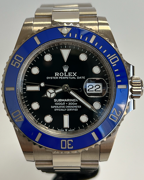 2021 Rolex Submariner Date "Cookie Monster" 41MM Black Dial White Gold Bracelet (126619LB)