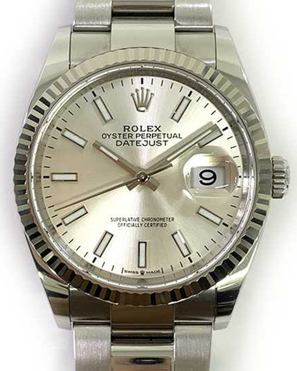 2022 Rolex Datejust 36MM Silver Dial Oyster Bracelet (126234)