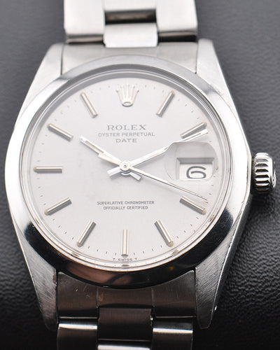 Rolex Oyster Perpetual Date 34MM Silver Dial Oyster Bracelet (1500)