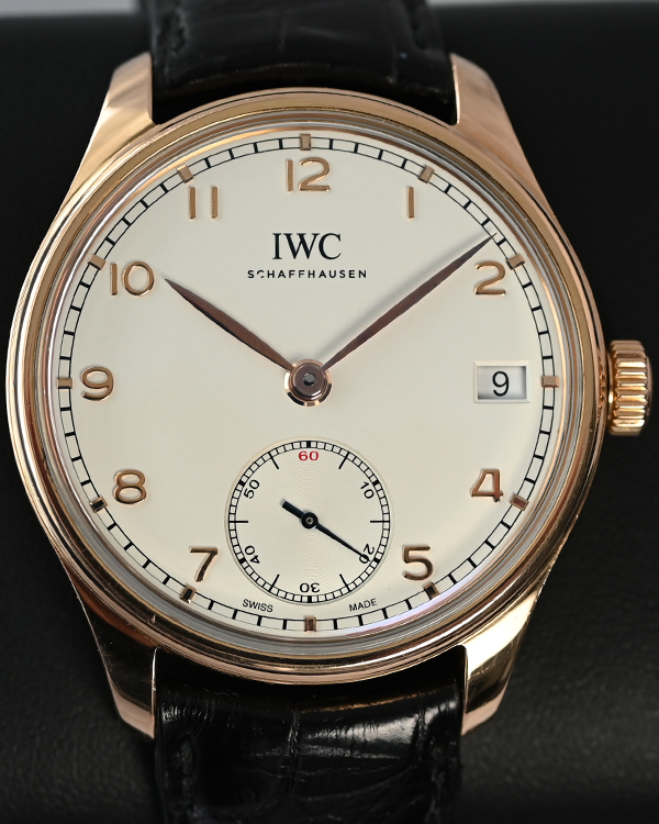 IWC Schaffhausen Portuguese Eight Days 43MM Silver Dial Leather Strap (IW510204)