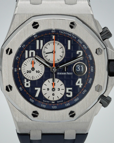 2014 Audemars Piguet Royal Oak Offshore 42MM Blue Dial Rubber Strap (26470ST.OO.A027CA.01)