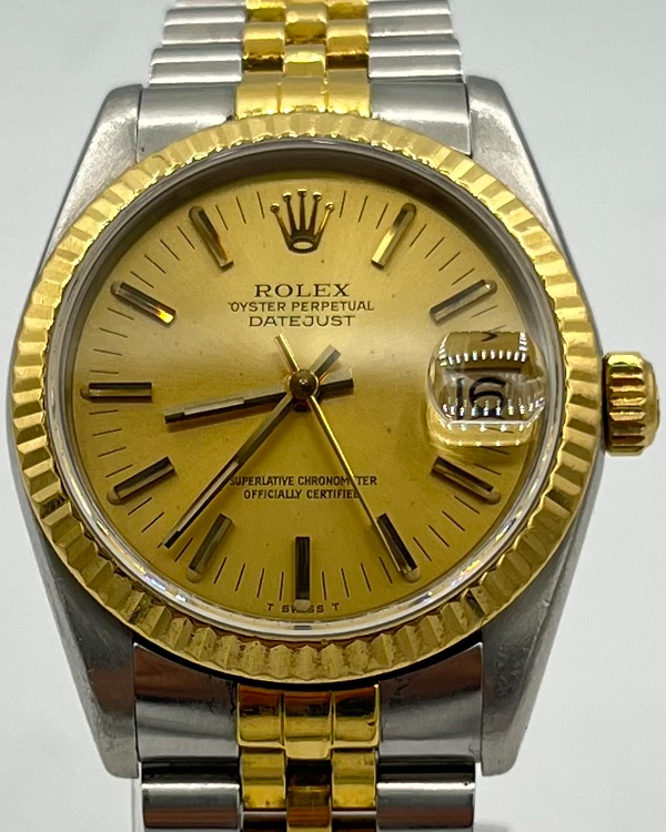 1985 Rolex Datejust 31MM Champagne Dial Two-Tone Jubilee Bracelet (68273)