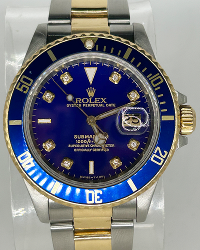 Rolex Submariner "Bluesy" 40MM Blue Dial Two-Tone Oyster Bracelet (16803)