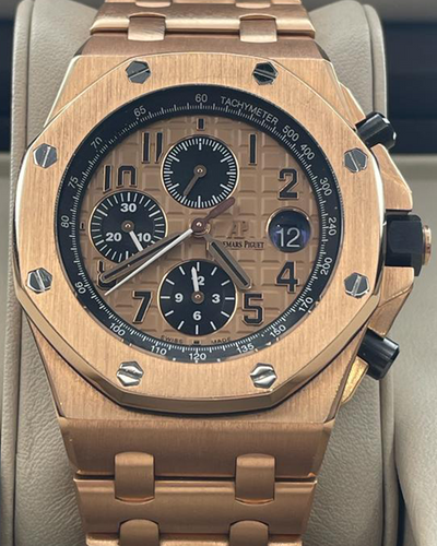 Audemars Piguet Royal Oak Offshore Chronograph 42MM Rose Gold Dial (26470OR)