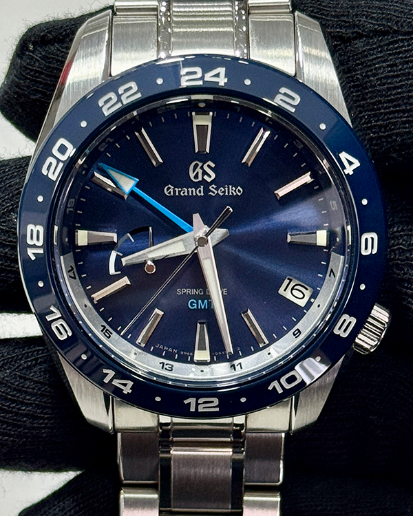 2022 Grand Seiko Spring Drive GMT 40.5MM Blue Dial Steel Bracelet (SBGE255G)