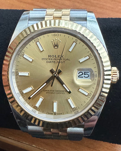 Rolex Datejust 41MM Champagne Dial Two-Tone Jubilee Bracelet (126333)