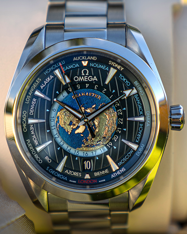 2022 Omega Seamaster Aqua Terra Worldtimer 43MM Blue Dial Steel Bracelet (220.10.43.22.03.001)