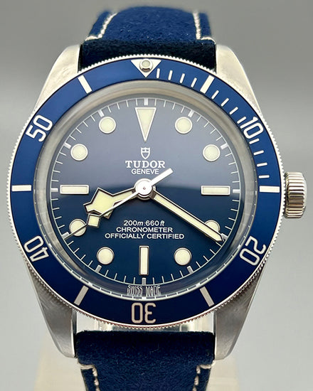 No Reserve - 2021 Tudor Black Bay 39MM Blue Dial Leather Strap (79030B)