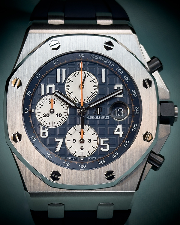 2017 Audemars Piguet Royal Oak Offshore 42MM Blue Dial Rubber Strap (26470ST.OO.A027CA.01)