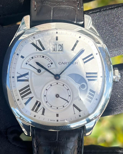 2018 Cartier Drive De Cartier 40MM Silver Dial Leather Strap (WSNM0005)