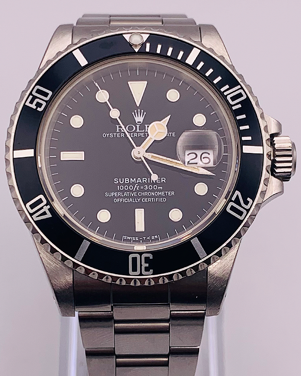 Rolex Submariner Date "Triple Zero" 40MM Black Dial Oyster Bracelet (168000)