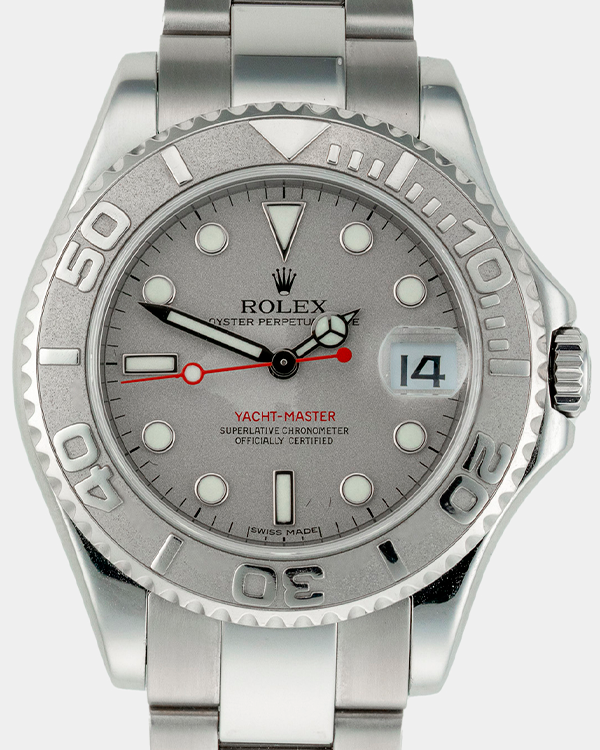 Rolex Yacht-Master 35MM Silver Dial Steel Bracelet (168622)