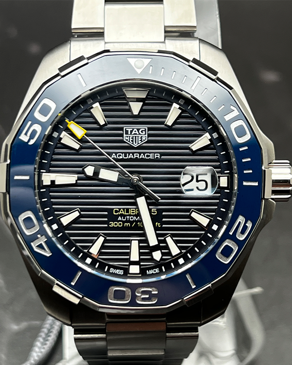 2021 TAG Heuer Aquaracer 300M 43MM Steel Blue Dial (WAY201B.BA0927)