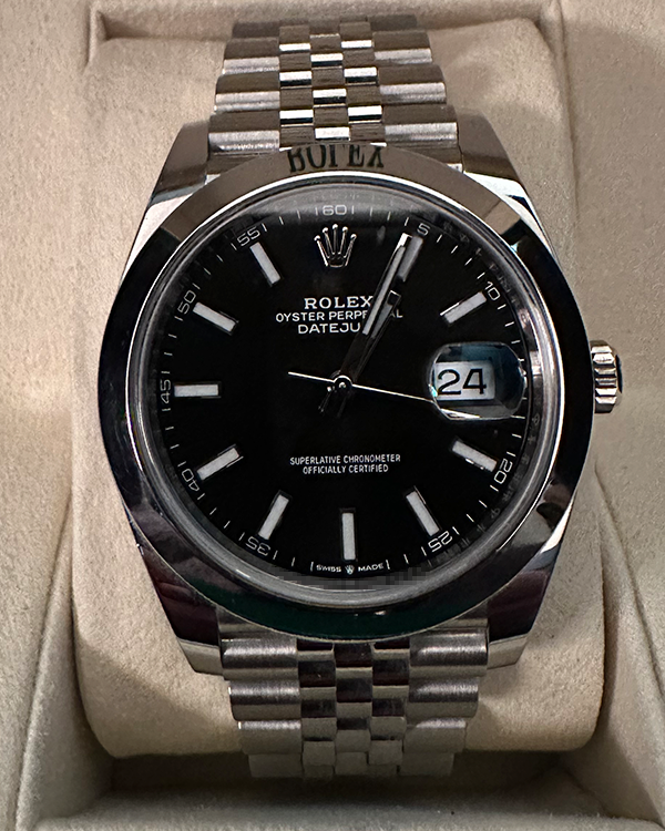 2020 Rolex Datejust 41 Jubilee Oystersteel Black Dial (126300)