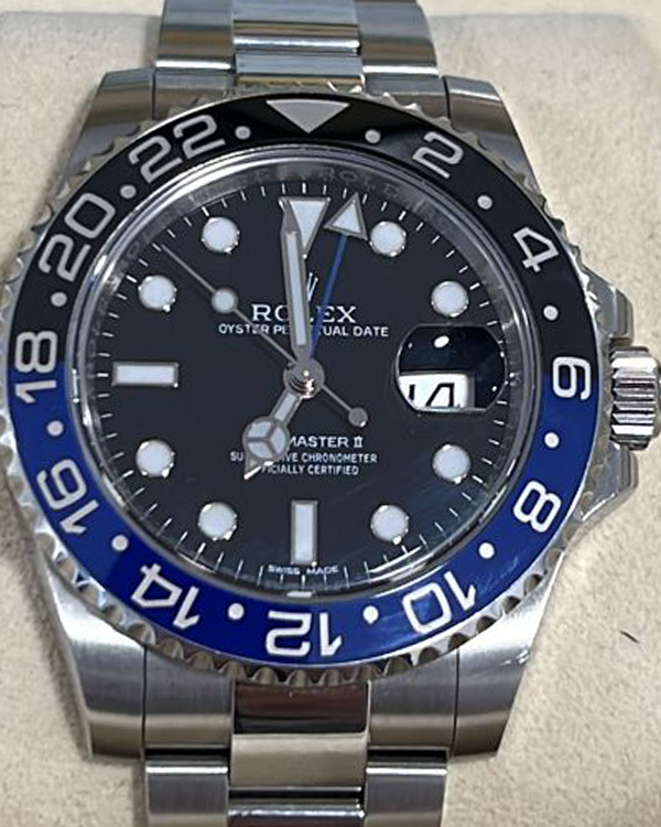 2014 Rolex GMT-Master II "Batman" Oystersteel Black Dial (116710BLNR)