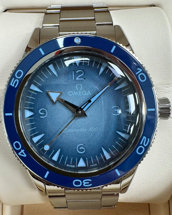 2024 Omega Seamaster 300M "Summer Blue" 41MM Blue Dial Steel Bracelet (234.30.41.21.03.002)