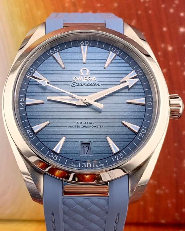 2023 Omega Seamaster Aqua Terra "Summer Blue" 41MM Blue Dial Rubber Strap (220.12.41.21.03.008)