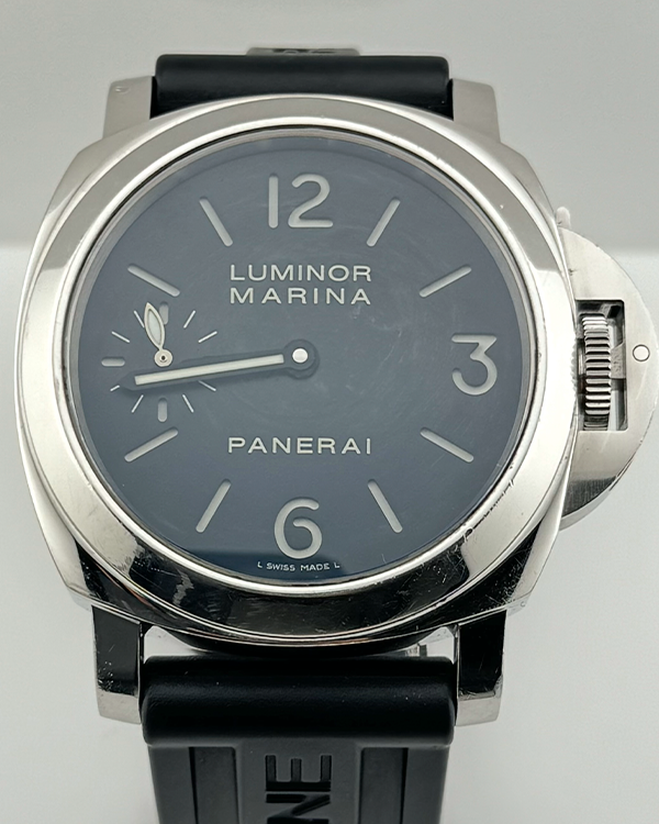 Panerai Luminor Marina 44MM Black Dial Rubber Strap (PAM00111)