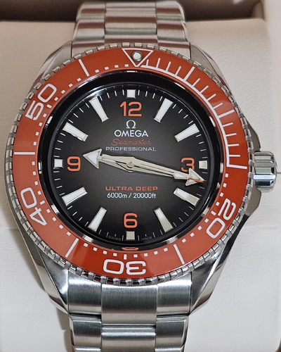 2022 Omega Seamaster Planet Ocean 6000M 45.5MM Grey Dial Steel Bracelet (215.30.46.21.06.001)