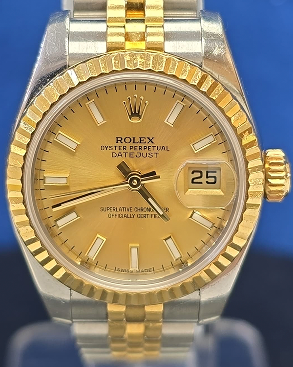 Rolex Lady-Datejust 26MM Champagne Dial Two-Tone Jubilee Bracelet (179173)