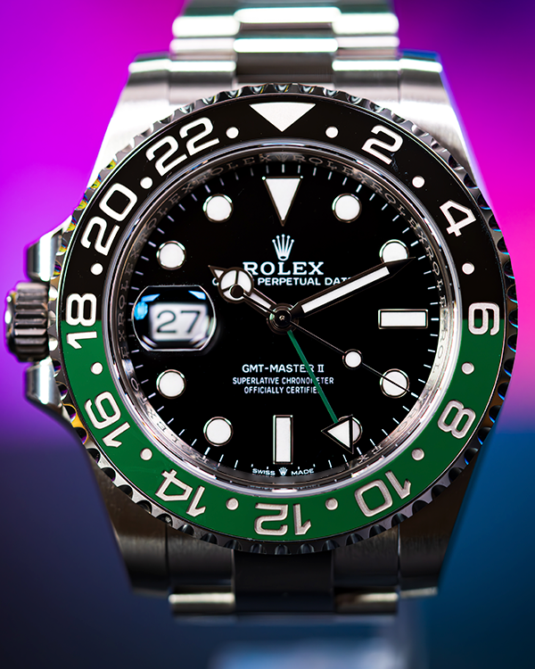 2024 Rolex GMT-Master II "Sprite" 40MM Black Dial Oyster Bracelet (126720VTNR)