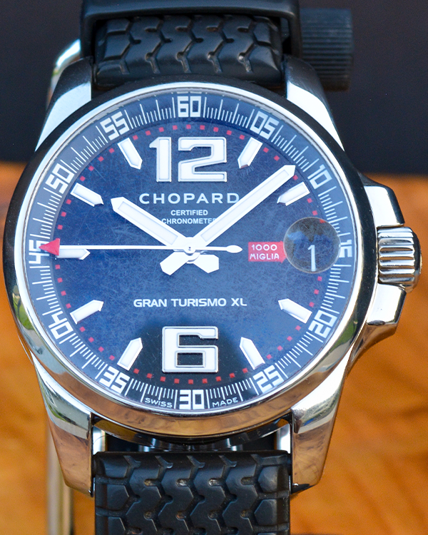 Chopard Mille Miglia Gran Turismo XL 44MM Steel Black Dial Rubber Strap (168997-3001)