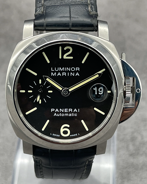 2011 Panerai Luminor Marina Automatic 40MM Strap Steel Black Dial (PAM00048)