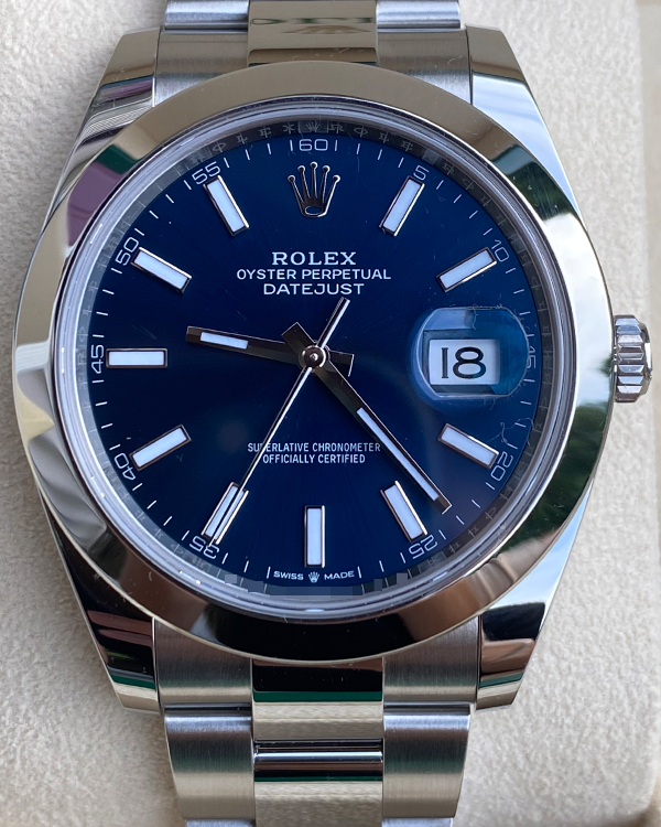 2024 Rolex Datejust 41MM Blue Dial Oyster Bracelet (126300)