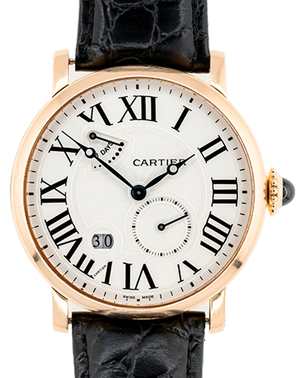 Cartier Rotonde De Cartier 42MM Silver Dial Leather Strap (W1556203)