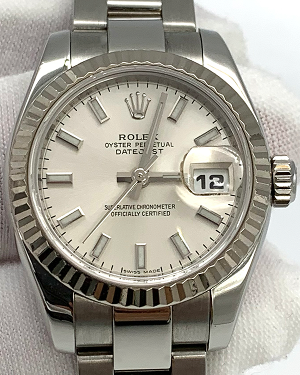 2011 Rolex Lady-Datejust 26MM Silver Dial Steel Bracelet (179174)