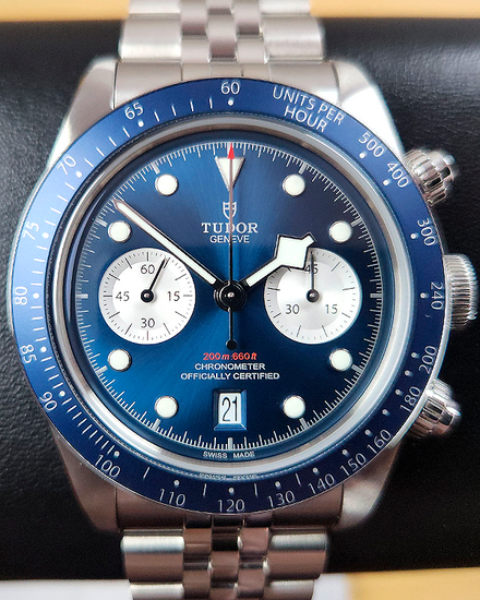 2024 Tudor Black Bay Chrono "Boutique Edition" 41MM Blue Dial Steel Bracelet (79360B)