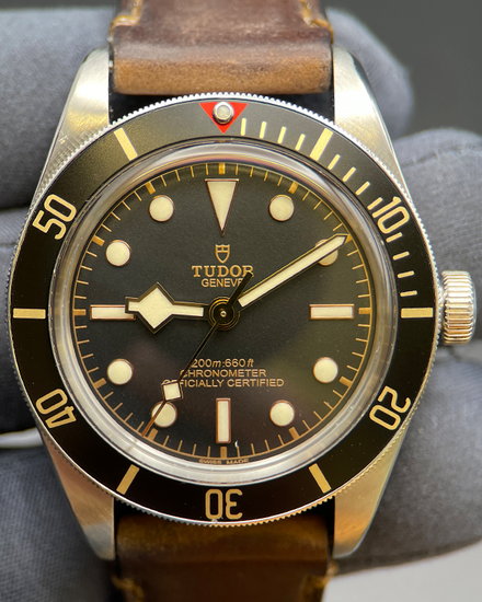 2019 Tudor Black Bay 39MM Black Dial Leather Strap (79030N)